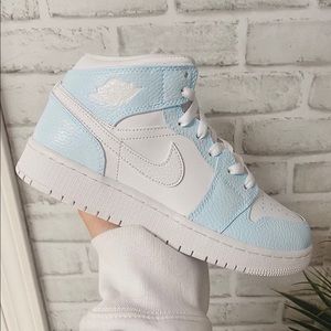 Light Blue Air Jordan 1 Mids